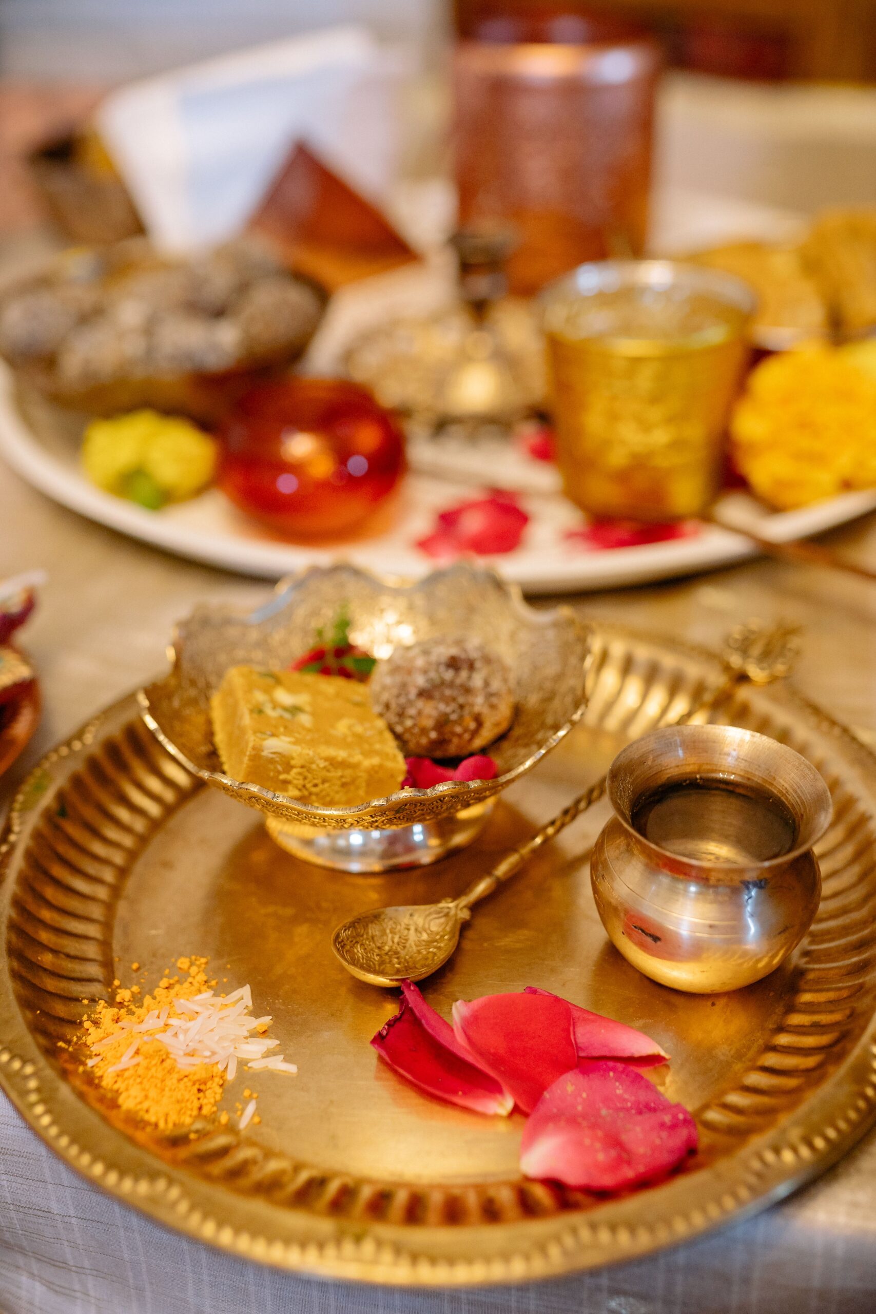 Chilled Kesar Thandai welcome drinks live counter for a wedding catering menu in jaipur